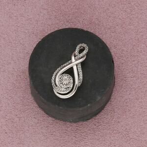 zales sterling silver diamond accent drop pendant